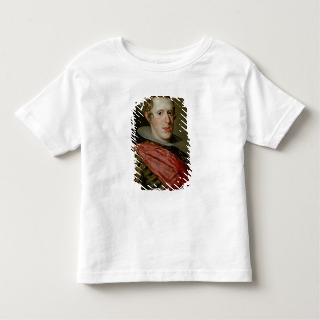 Camiseta Infantil Retrato de Philip IV na armadura, 1628 (Frente)