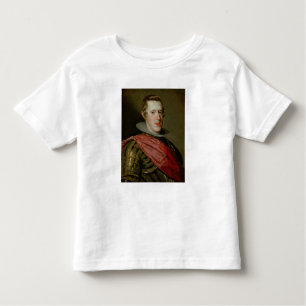 Camiseta Infantil Retrato de Philip IV na armadura, 1628