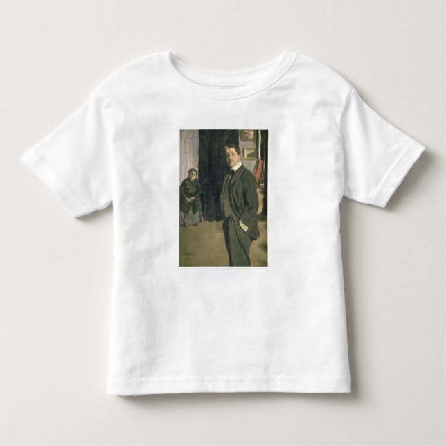 Camiseta Infantil Retrato de Sergei Pavlovich Diaghilev (Frente)