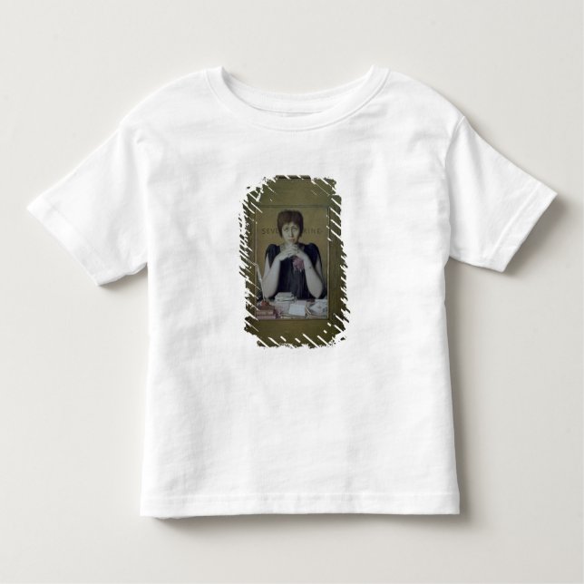Camiseta Infantil Retrato de Severine (Caroline Remy) (1855-1929) ( (Frente)