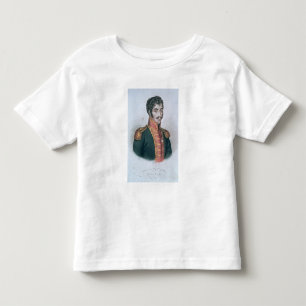 Camiseta Infantil Retrato de Simon Bolivar