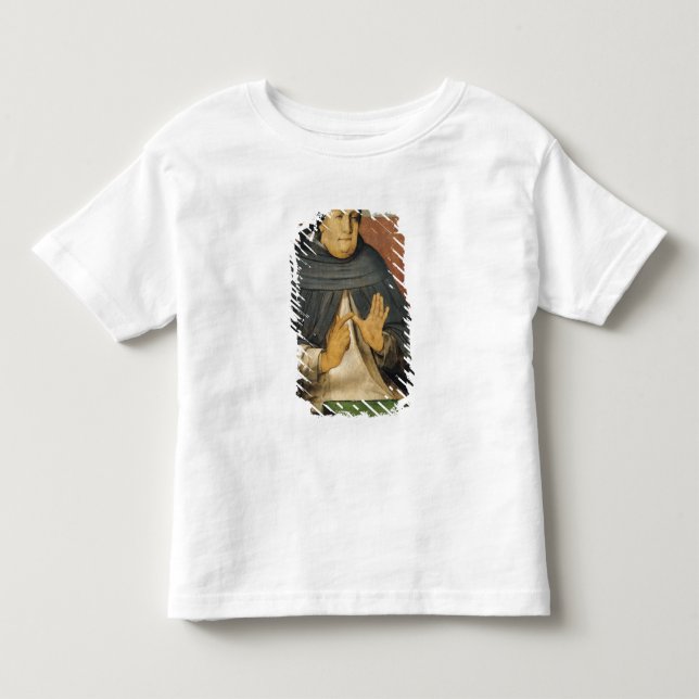 Camiseta Infantil Retrato de St Thomas Aquinas c.1475 (Frente)