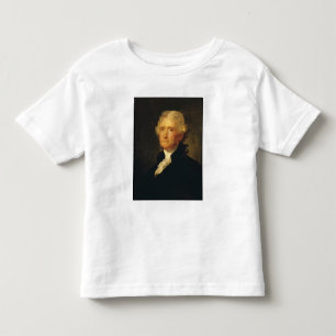 Camiseta Infantil Retrato de Thomas Jefferson