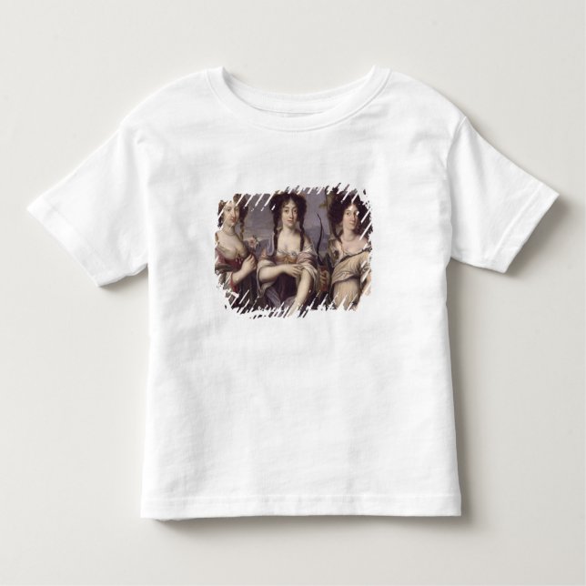 Camiseta Infantil Retrato de três das sobrinhas do Cardeal (Frente)
