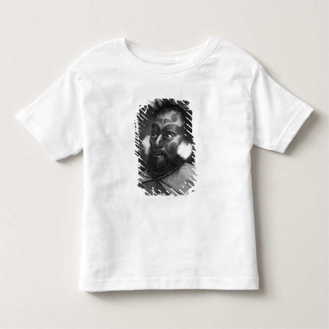 Camiseta Infantil Retrato de um Homem da Nova Zelândia (Frente)