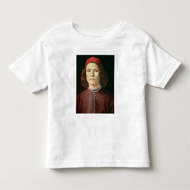 Camiseta Infantil Retrato de um Jovem, c.1480-85 (Frente)