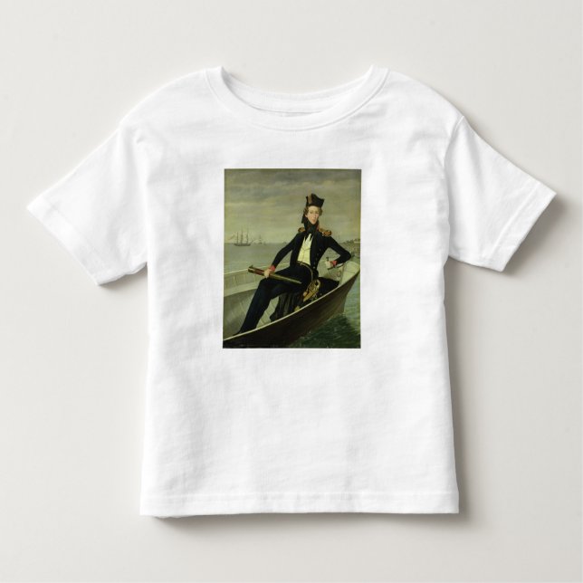 Camiseta Infantil Retrato de um oficial naval dinamarquês novo, 1841 (Frente)