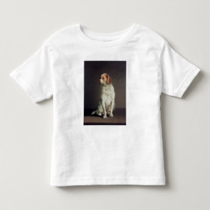 Camiseta Infantil Retrato de um Spaniel de rei Charles