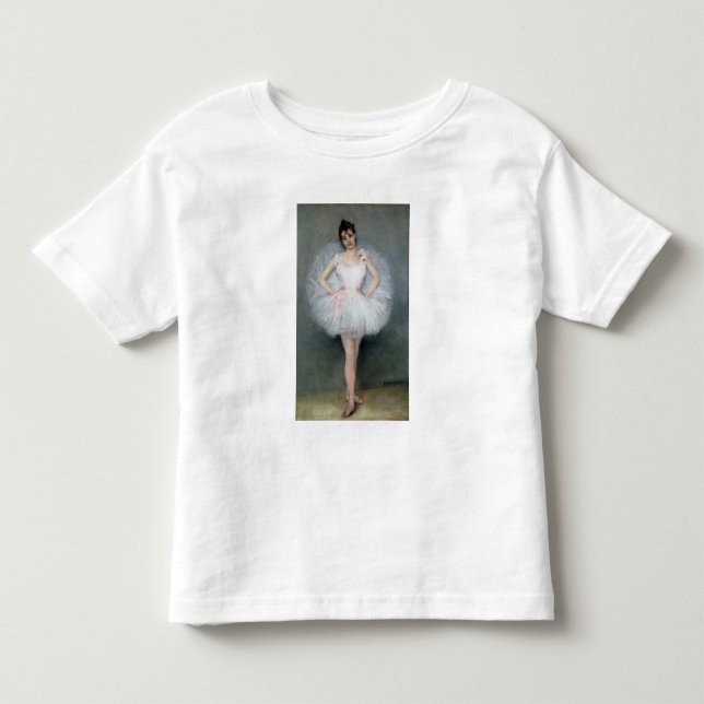 Camiseta Infantil Retrato de uma bailarina nova (Frente)
