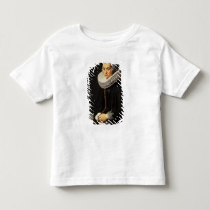 Camiseta Infantil Retrato de uma Dama num Vestido Negro