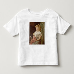 Camiseta Infantil Retrato de uma menina, 1896 (óleo em canvas)