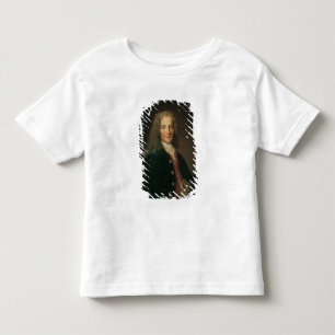 Camiseta Infantil Retrato de Voltaire depois de 1718