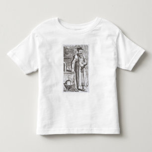 Camiseta Infantil Retrato de William Postel (1510-81), de seu 'De