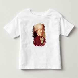 Camiseta Infantil Retrato de Wolfgang Amadeus Mozart depois de 1770