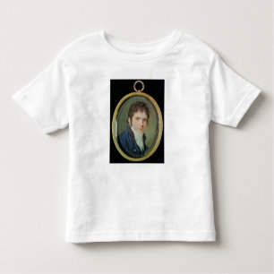 Camiseta Infantil Retrato diminuto de Ludwig van Beethoven, 1802