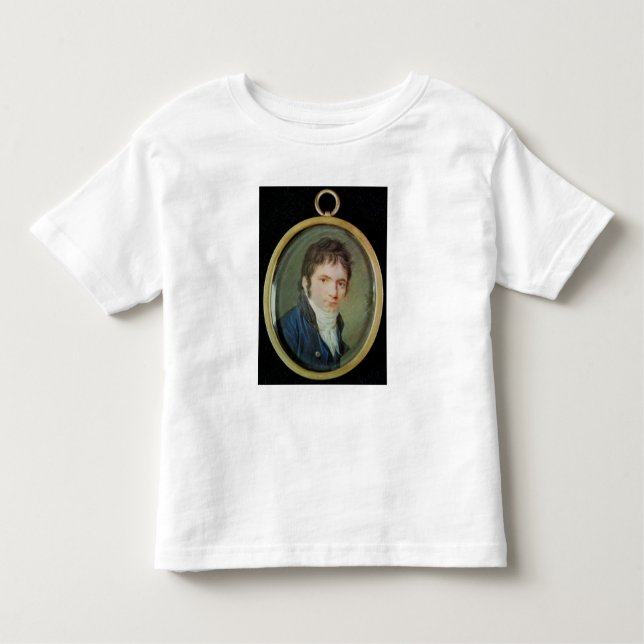 Camiseta Infantil Retrato diminuto de Ludwig van Beethoven, 1802 (Frente)