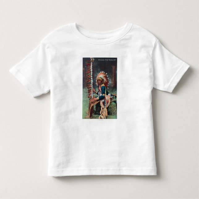Camiseta Infantil Retrato do chefe de Ehankekle (Frente)