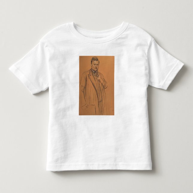 Camiseta Infantil Retrato do compositor (Frente)