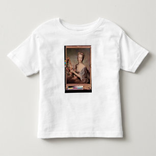 Camiseta Infantil Retrato do condessa du Barry como a flora