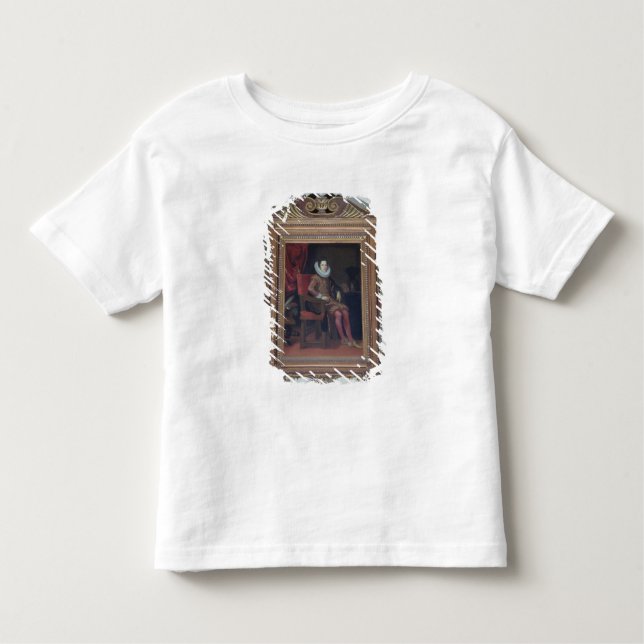 Camiseta Infantil Retrato do de'Medici de Cosimo II (1590-1621) (Frente)