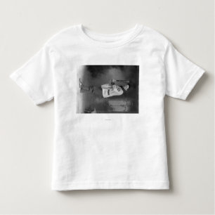 Camiseta Infantil Retrato do jogador de beisebol que guardara o