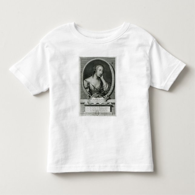 Camiseta Infantil Retrato do medalhão da senhora de La Fayette (Frente)