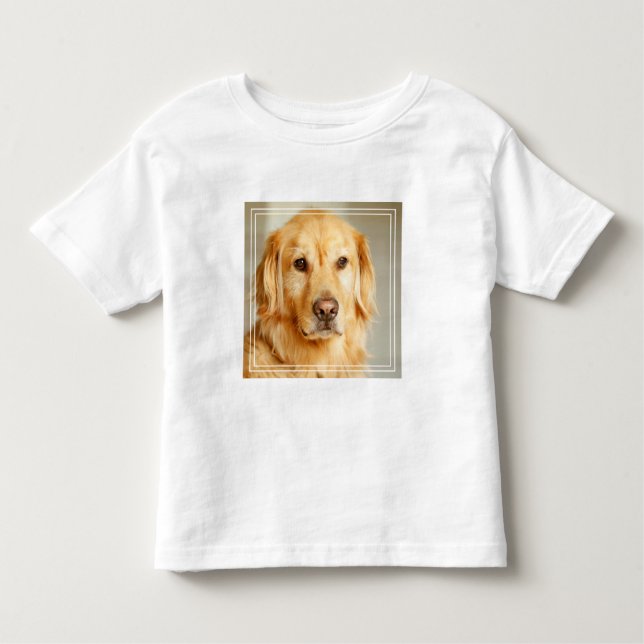 Camiseta Infantil Retrato do Ouro Retriever (Frente)