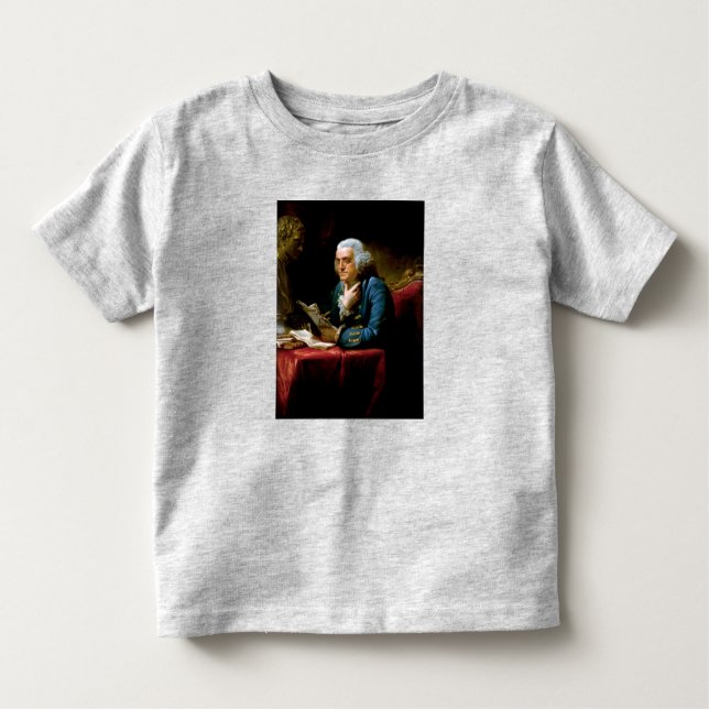Camiseta Infantil Retrato do polegar, Benjamin Franklin fundador do  (Frente)