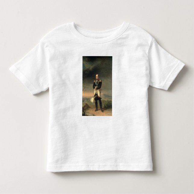Camiseta Infantil Retrato do Príncipe Mikhail Barclay de Tolly (Frente)