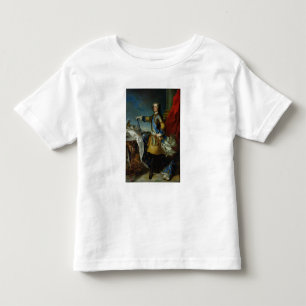 Camiseta Infantil Retrato do rei de Louis XV de France, c.1727