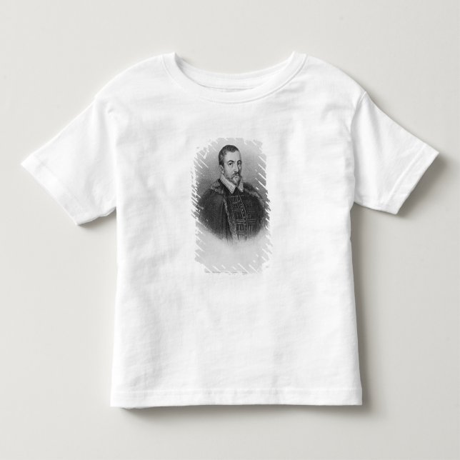 Camiseta Infantil Retrato do senhor Thomas Bodley (Frente)