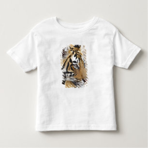 Camiseta Infantil Retrato do Tigre Real Bengala, Ranthambhor