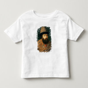 Camiseta Infantil Retrato do Tsar Alexei mim Mihailovitch