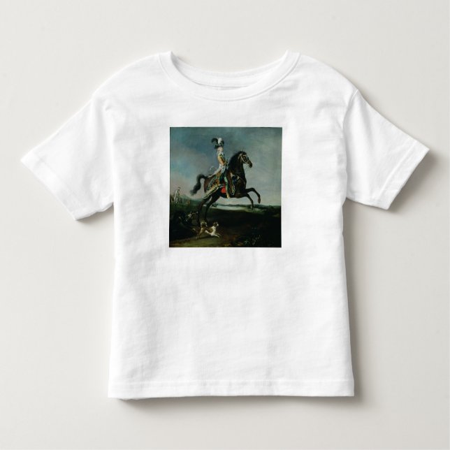 Camiseta Infantil Retrato equestre de Marie-Antoinette (Frente)