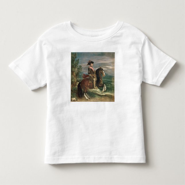 Camiseta Infantil Retrato equestre de Philip IV c.1636 (Frente)