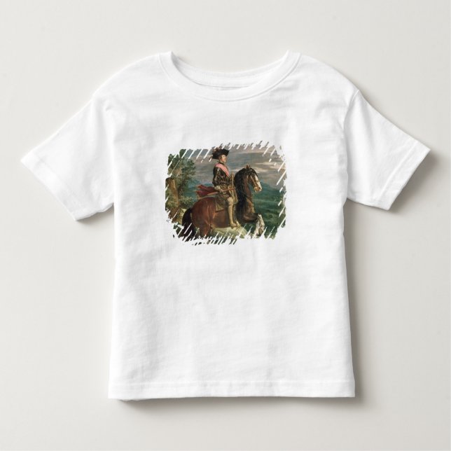 Camiseta Infantil Retrato equestre de Philip IV c.1636 (Frente)
