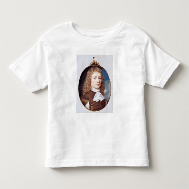 Camiseta Infantil Retrato miniatura de um Homem Desconhecido, 1659 (Frente)