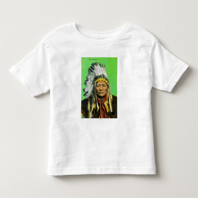 Camiseta Infantil Retrato principal de Washakie (Frente)