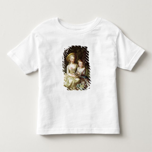 Camiseta Infantil Retratos infantis de Marie-Therese-Charlotte (Frente)