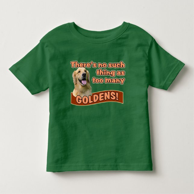 Camiseta Infantil "Retrievers dourados demais " (Frente)