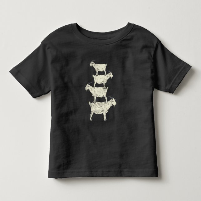 Camiseta Infantil Retro de Cabra (Frente)