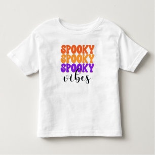 Camiseta Infantil Retro Groovy Spooky Vibes Vintage Halloween