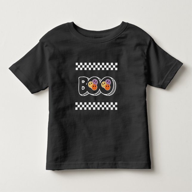 Camiseta Infantil Retro Halloween Boo Cute Unisex (Frente)