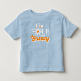 Camiseta Infantil Retro Para Sempre Garotos Groovy 4º Aniversário