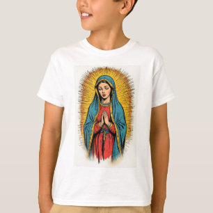 Camiseta Infantil Retro Virgem Maria