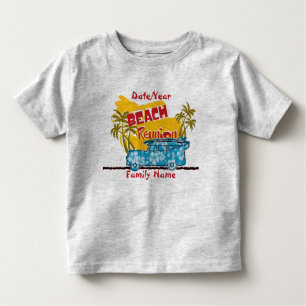 Camiseta Infantil Reunião da família Summer Fun Beach