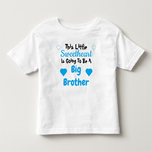 Camiseta Infantil Revelação de Gravidez do Big Brother Sweetheart (Frente)