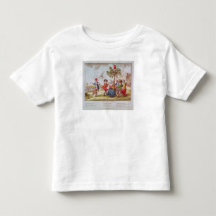 Camiseta Infantil Revolucionários franceses que dançam o carmagnol