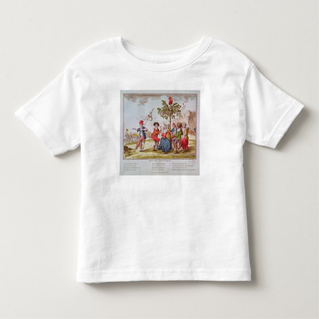 Camiseta Infantil Revolucionários franceses que dançam o carmagnole (Frente)