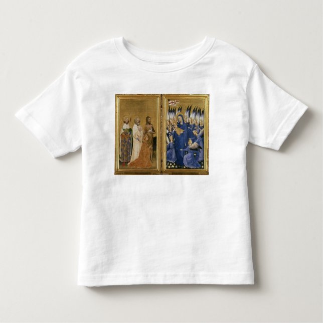 Camiseta Infantil Richard II apresentado ao Virgin e à criança (Frente)